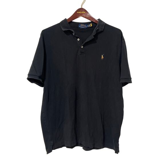 Polo by Ralph Lauren, Black Polo Shirt, Size XL, 1455-C - Picture 2 of 4